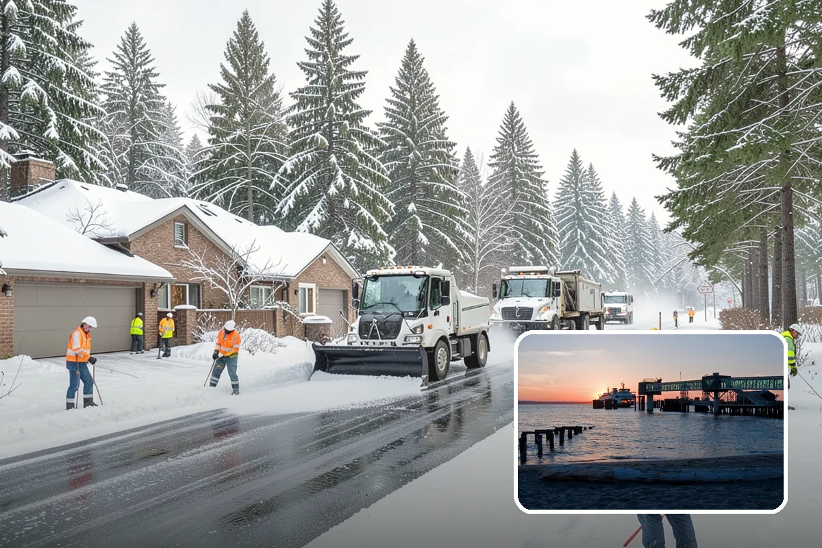 HOA Sidewalk Clearing in Edmonds, Snohomish County, WA - Covers the full community walk network
