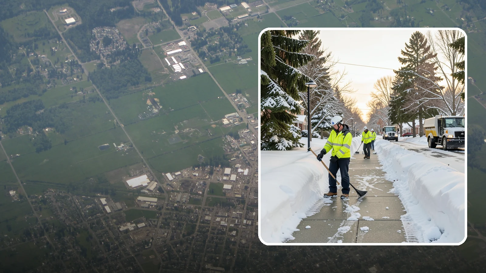 HOA Sidewalk Clearing in Enumclaw, King County, WA - We clear the shared sidewalk network across HOA communities so every resident has safe passage.