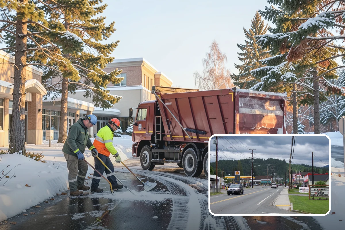 HOA Sidewalk Clearing in Granite Falls, Snohomish County, WA - Covers the full community walk network