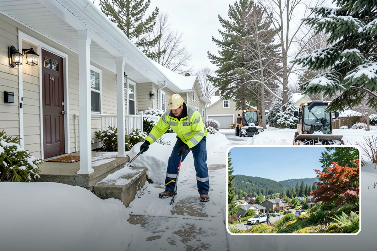 HOA Sidewalk Clearing in Index, Snohomish County, WA - Covers the full community walk network