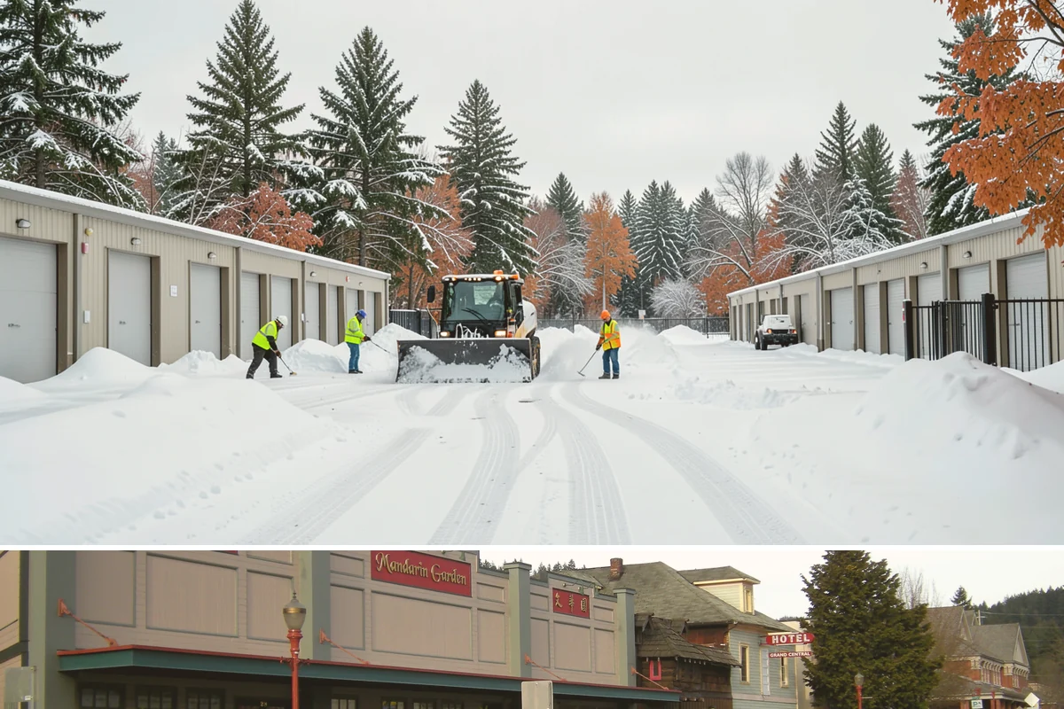 HOA Sidewalk Clearing in Issaquah, King County, WA - HOA sidewalk clearing runs after each snowfall through the winter season.