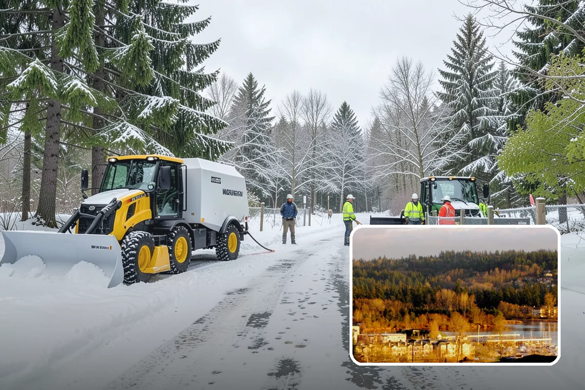 HOA Sidewalk Clearing in Kenmore, King County, WA - Covers the full community walk network