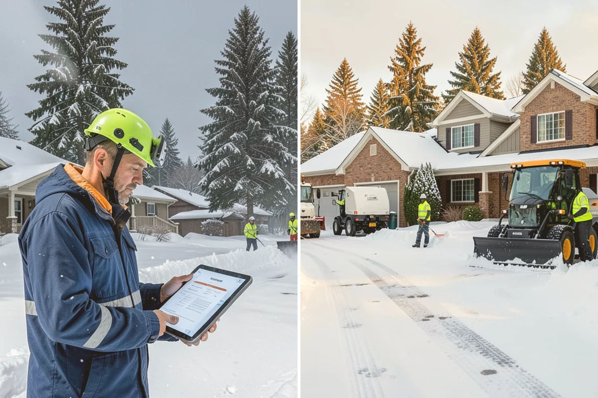 HOA Sidewalk Clearing in Kent, King County, WA - We map the community's walk network and priorities