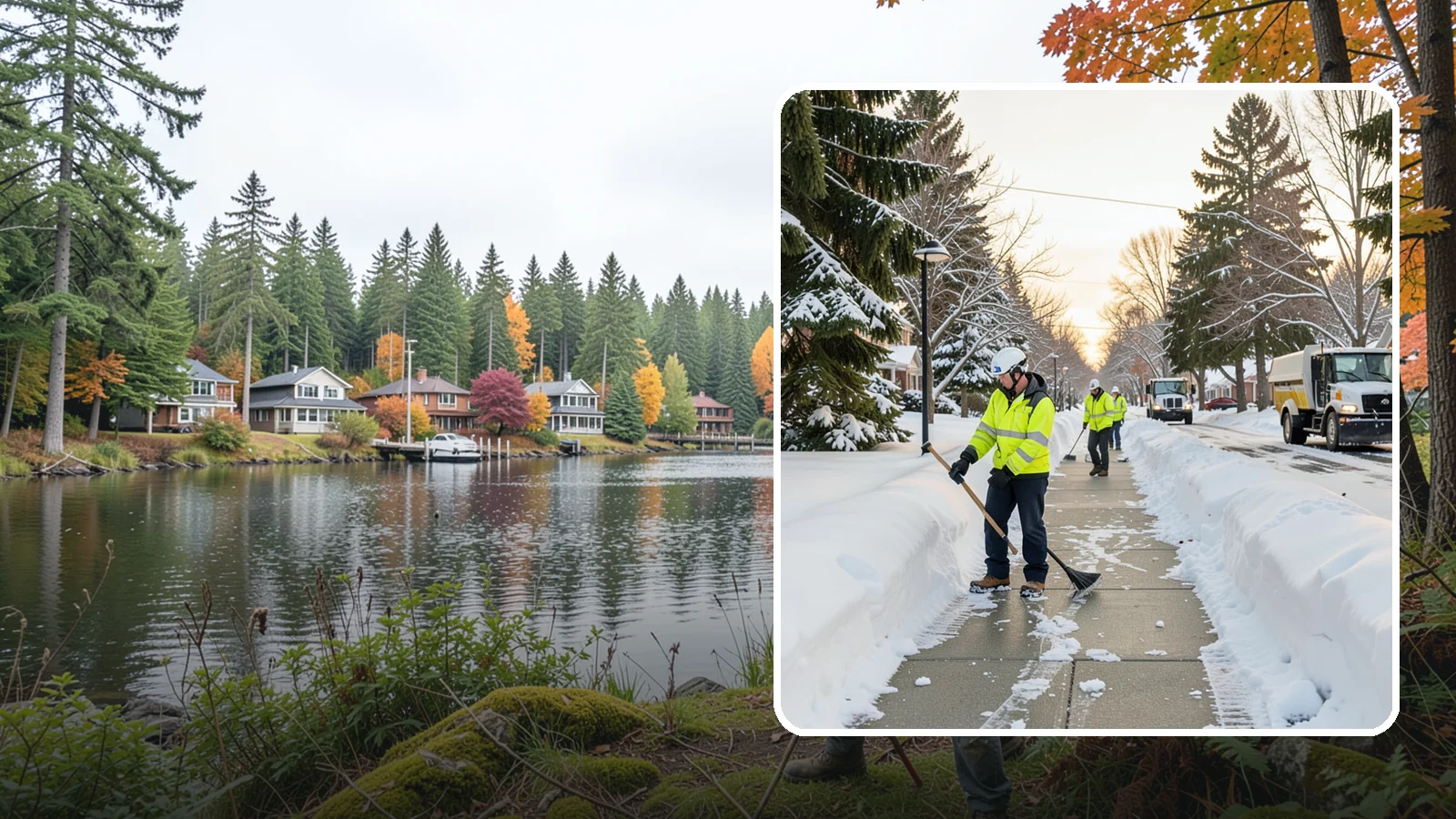 HOA Sidewalk Clearing in La Conner, Skagit County, WA - We clear the shared sidewalk network across HOA communities so every resident has safe passage.