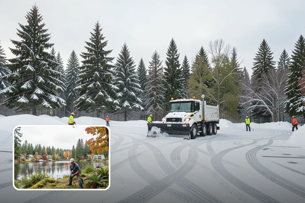 HOA Sidewalk Clearing in La Conner, Skagit County, WA - Covers the full community walk network