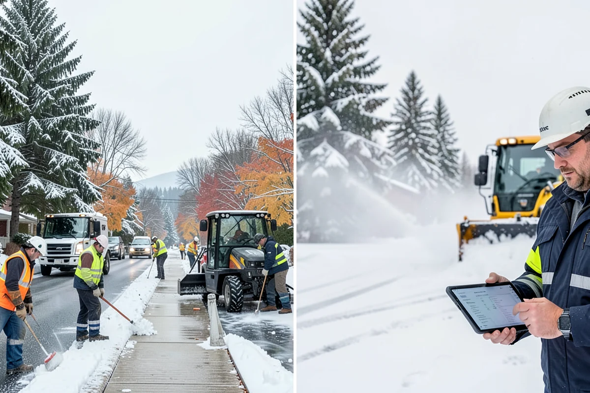 HOA Sidewalk Clearing in Lakewood, Pierce County, WA - We map the community's walk network and priorities