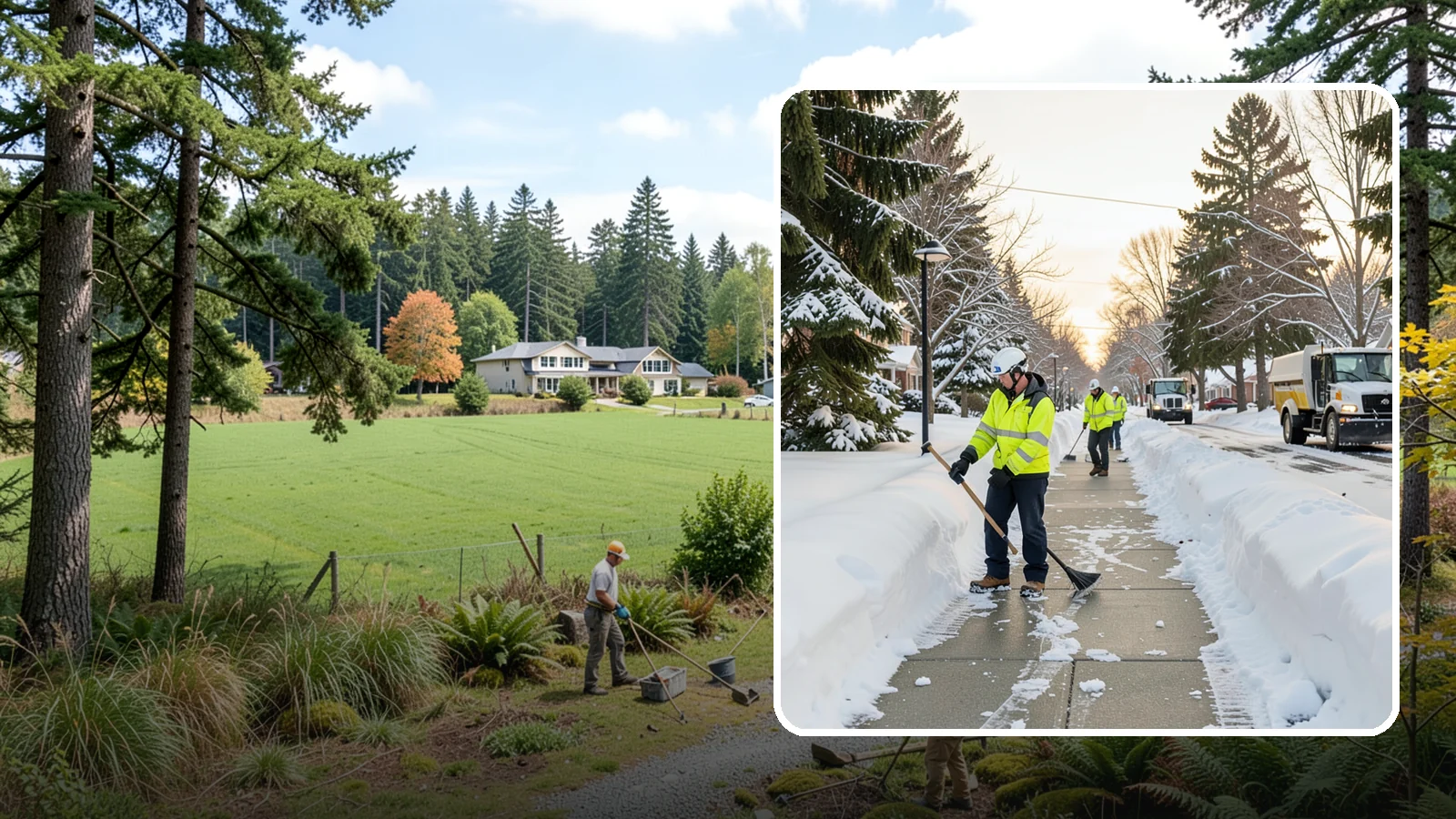 HOA Sidewalk Clearing in Lyman, Skagit County, WA - We clear the shared sidewalk network across HOA communities so every resident has safe passage.