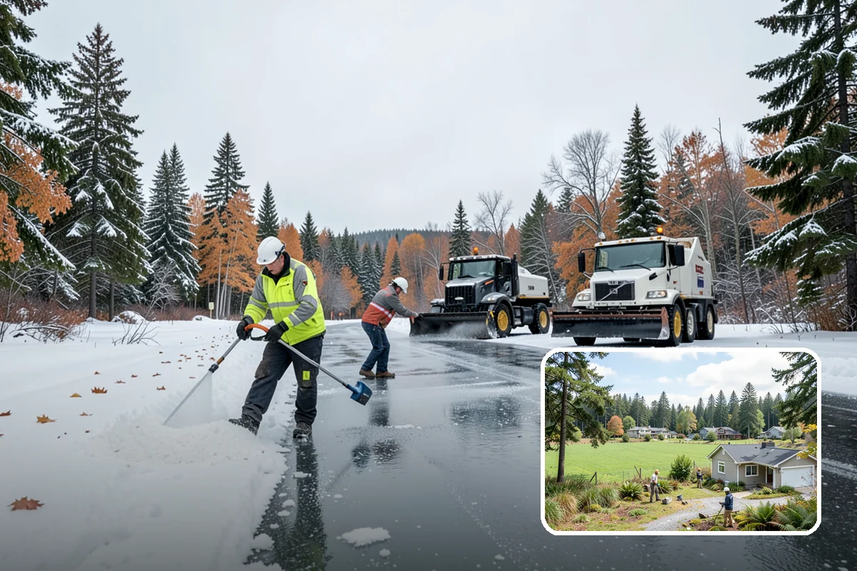 HOA Sidewalk Clearing in Lyman, Skagit County, WA - Covers the full community walk network