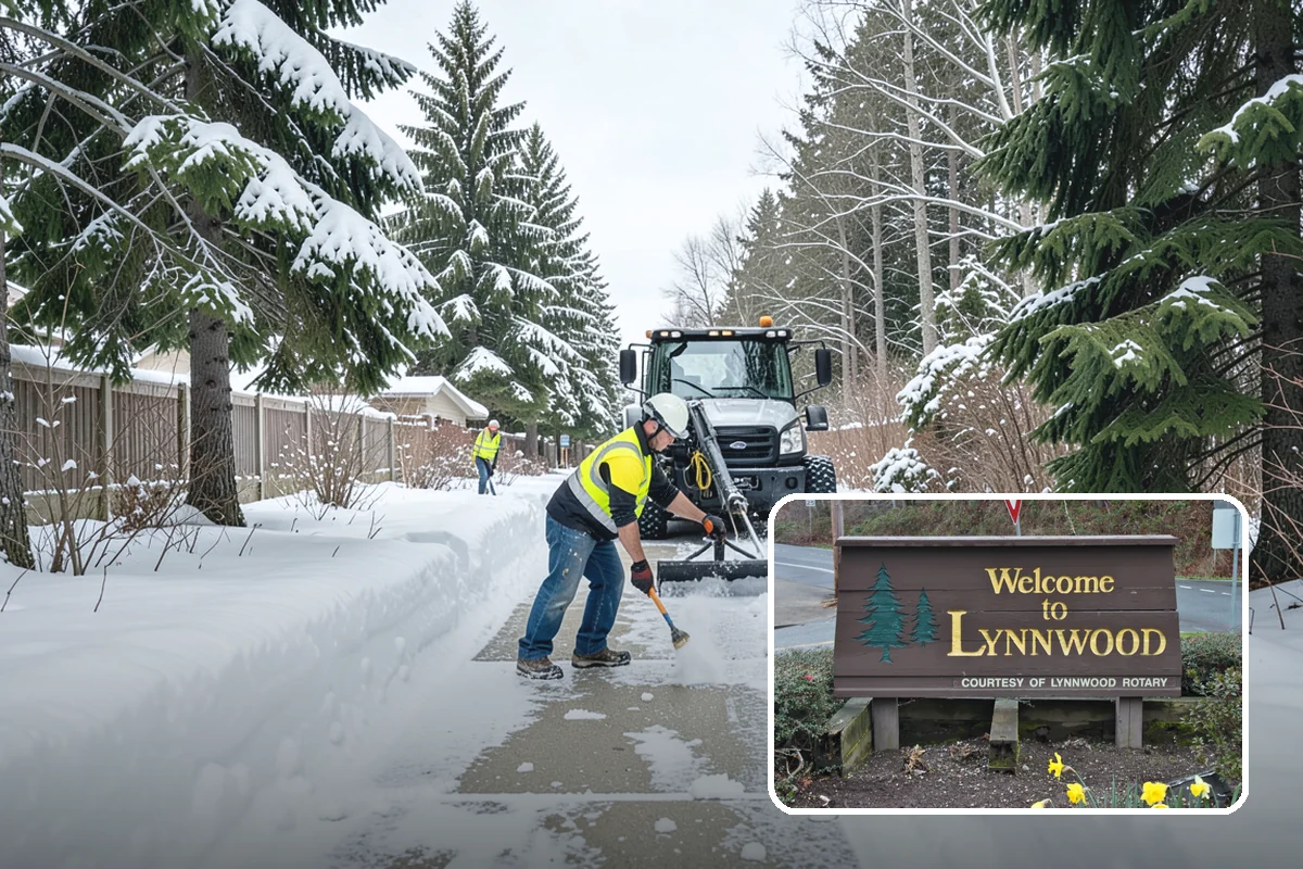 HOA Sidewalk Clearing in Lynnwood, Snohomish County, WA - Covers the full community walk network