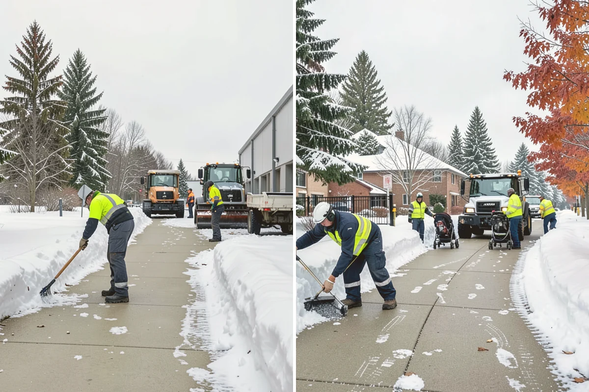 HOA Sidewalk Clearing in Lynnwood, Snohomish County, WA - We map the community's walk network and priorities