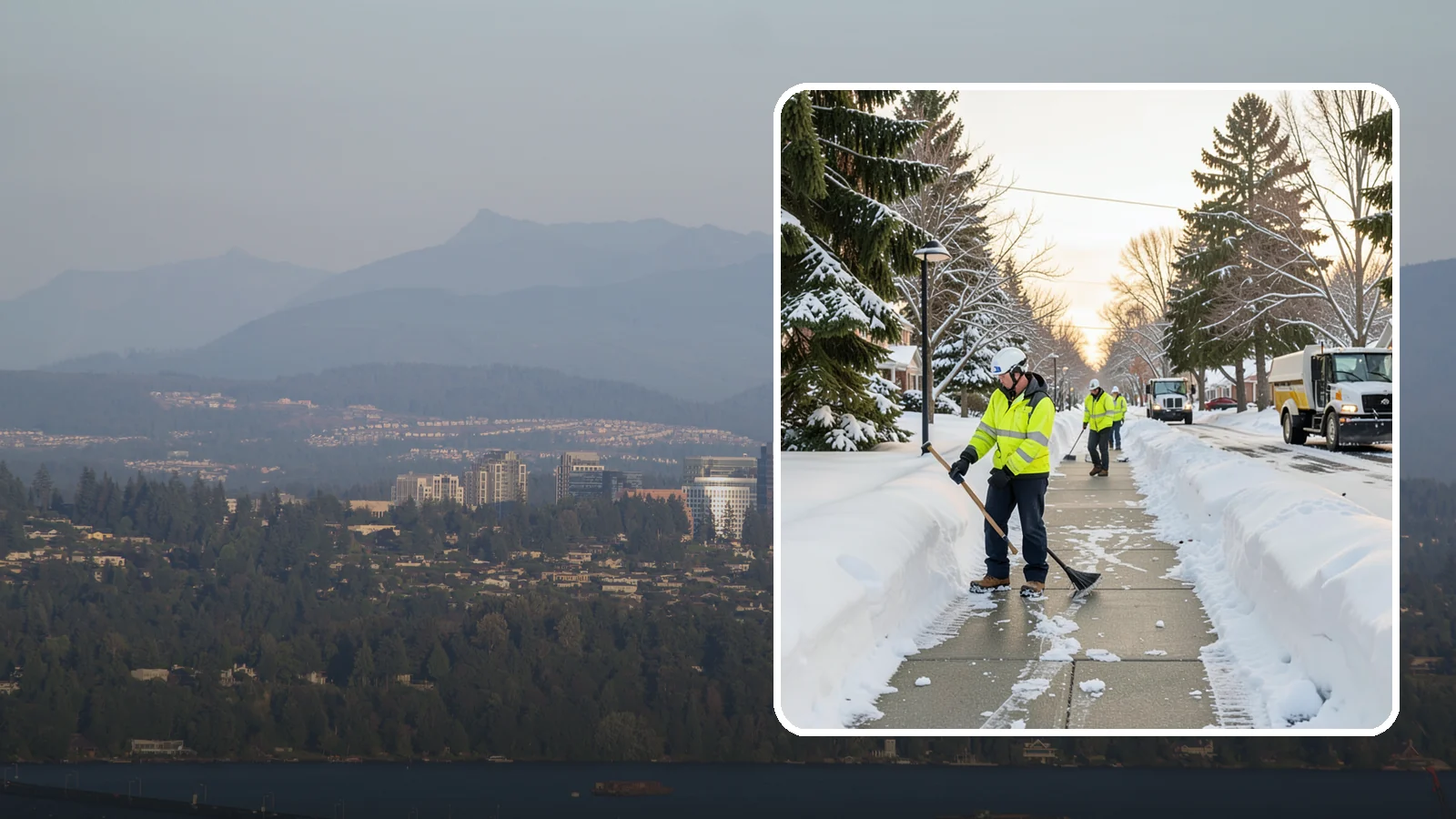 HOA Sidewalk Clearing in Medina, King County, WA - We clear the shared sidewalk network across HOA communities so every resident has safe passage.