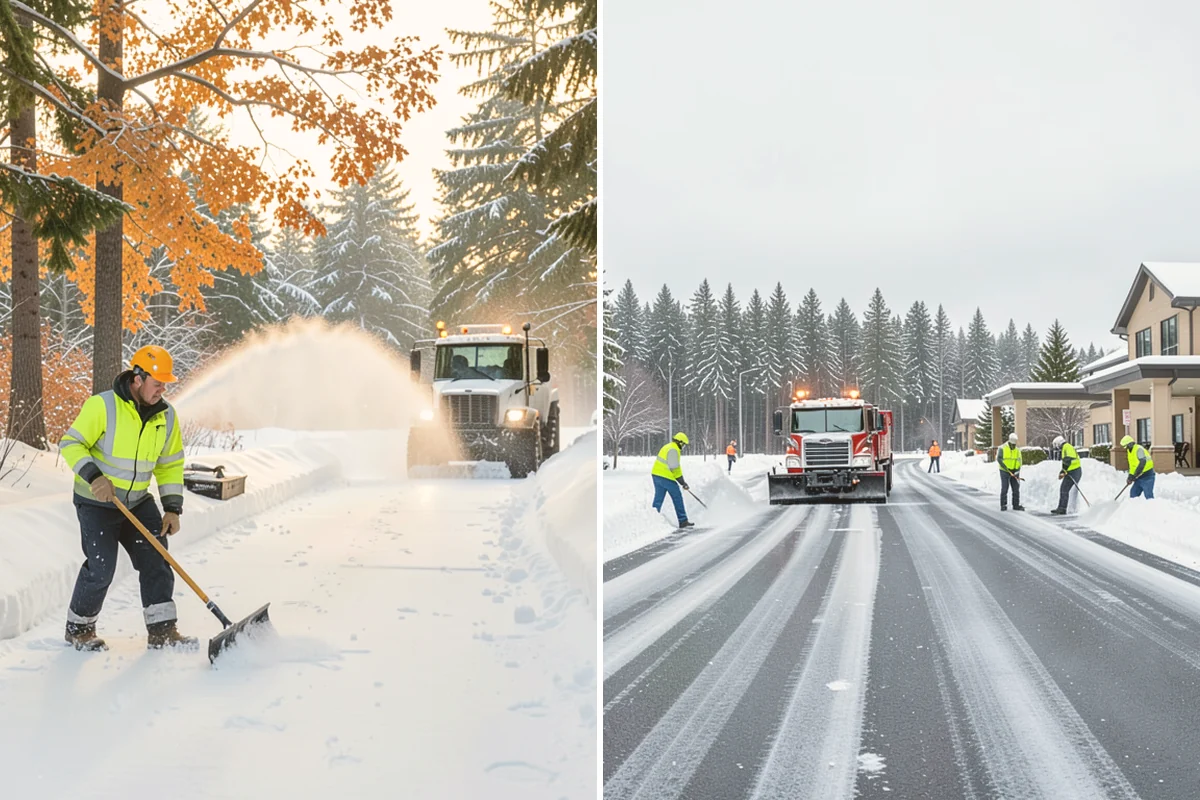 HOA Sidewalk Clearing in Milton, King County, WA - We map the community's walk network and priorities
