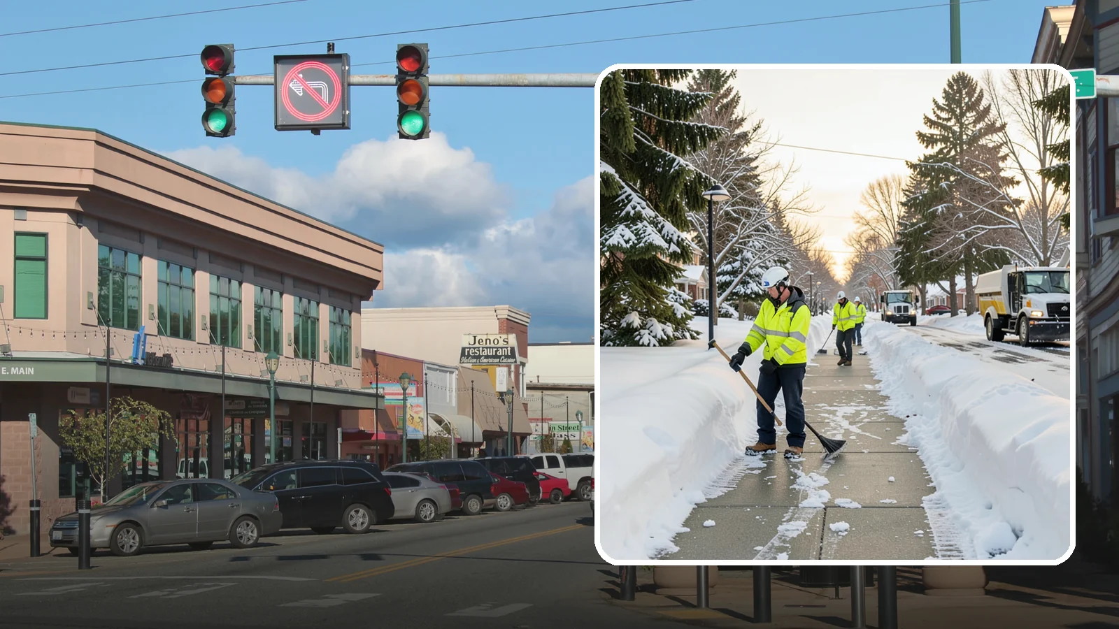HOA Sidewalk Clearing in Monroe, Snohomish County, WA - We clear the shared sidewalk network across HOA communities so every resident has safe passage.