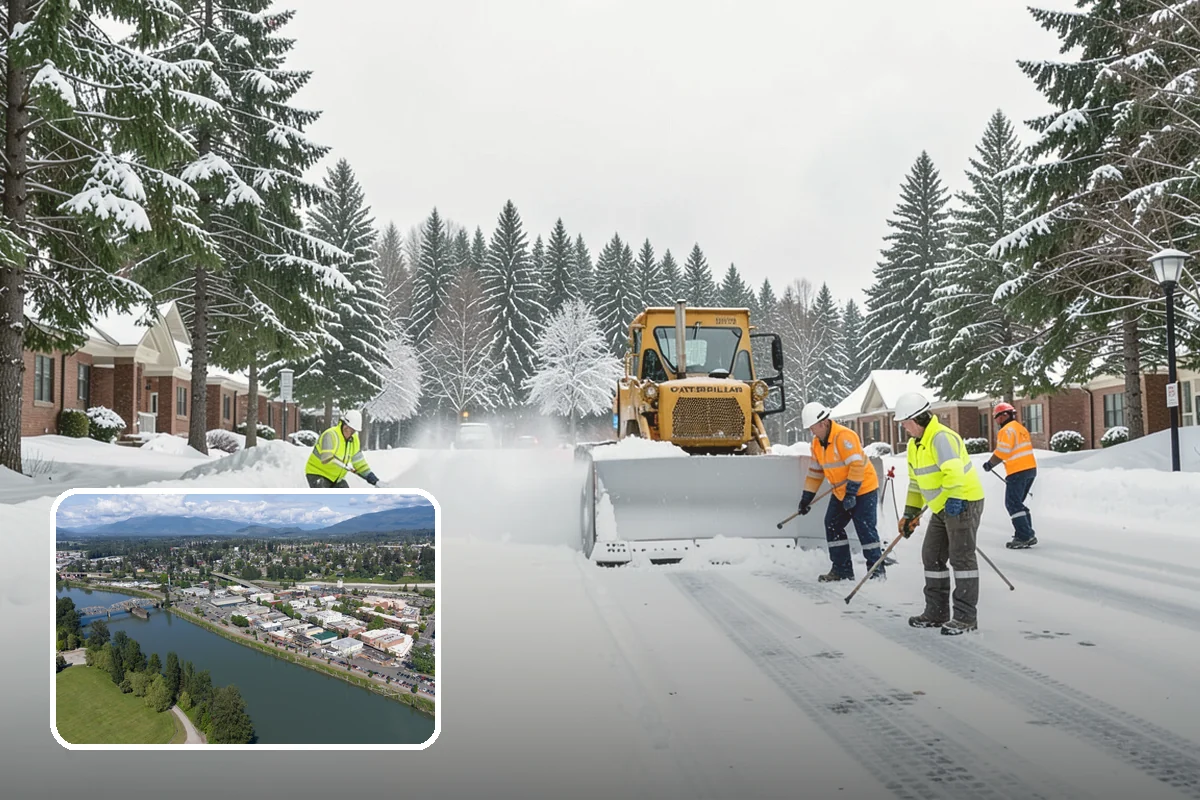HOA Sidewalk Clearing in Mount Vernon, Skagit County, WA - Covers the full community walk network