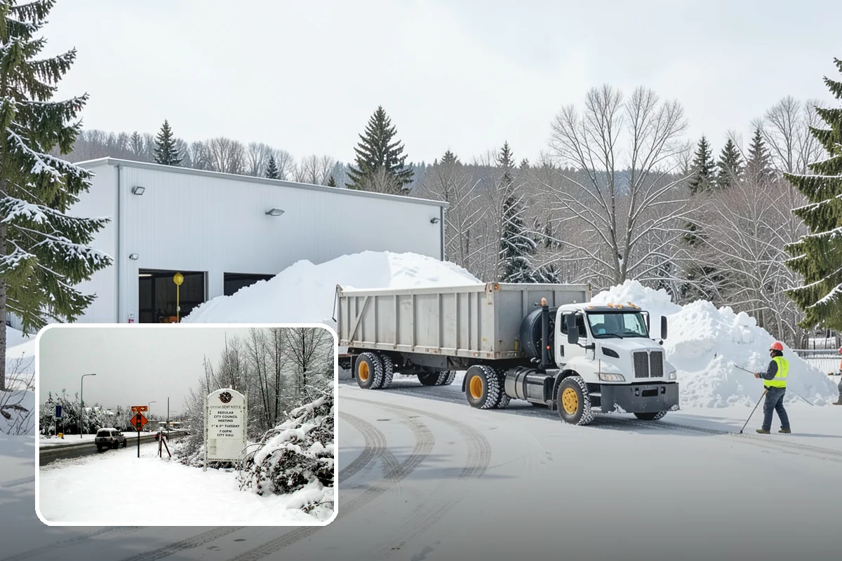 HOA Sidewalk Clearing in Newcastle, King County, WA - Covers the full community walk network