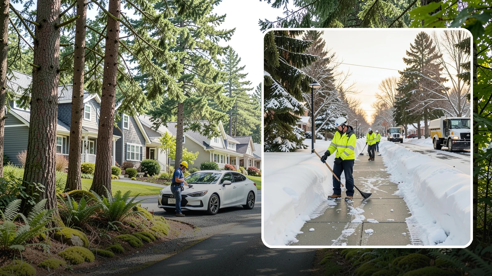 HOA Sidewalk Clearing in Normandy Park, King County, WA - We clear the shared sidewalk network across HOA communities so every resident has safe passage.