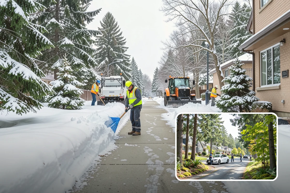 HOA Sidewalk Clearing in Normandy Park, King County, WA - Covers the full community walk network