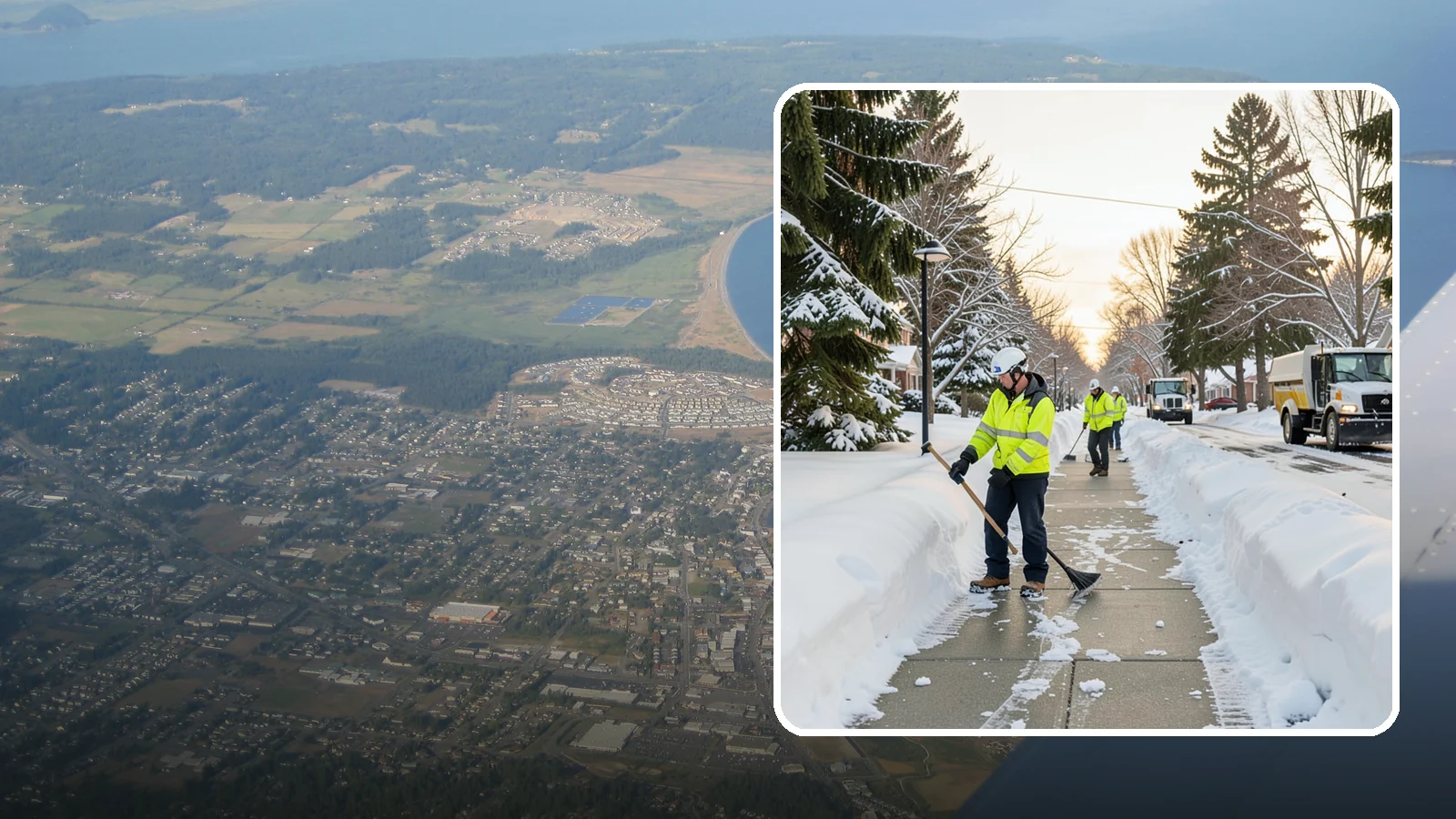 HOA Sidewalk Clearing in Oak Harbor, Island County, WA - We clear the shared sidewalk network across HOA communities so every resident has safe passage.