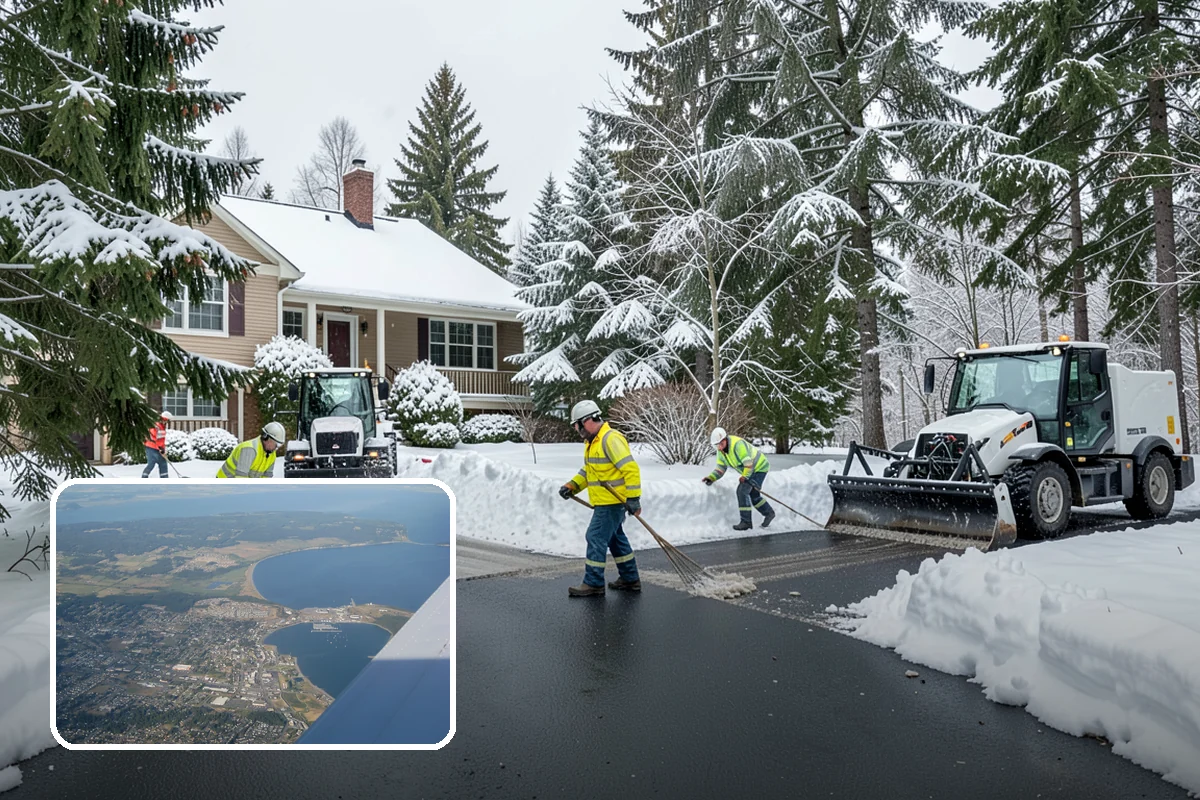 HOA Sidewalk Clearing in Oak Harbor, Island County, WA - Covers the full community walk network