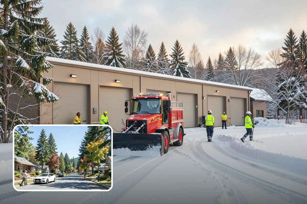 HOA Sidewalk Clearing in Orting, Pierce County, WA - Covers the full community walk network