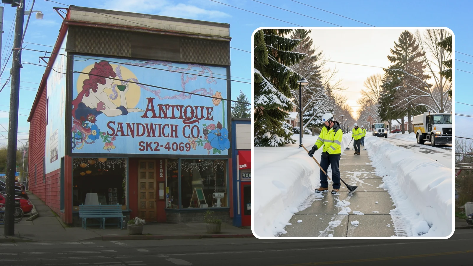 HOA Sidewalk Clearing in Ruston, Pierce County, WA - We clear the shared sidewalk network across HOA communities so every resident has safe passage.