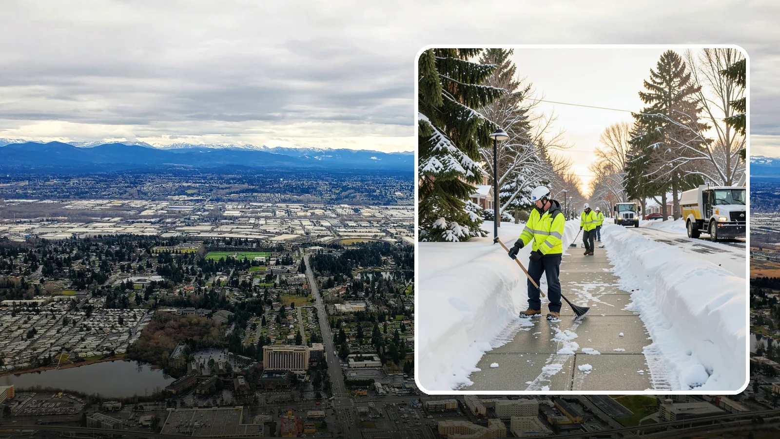 HOA Sidewalk Clearing in SeaTac, King County, WA - We clear the shared sidewalk network across HOA communities so every resident has safe passage.