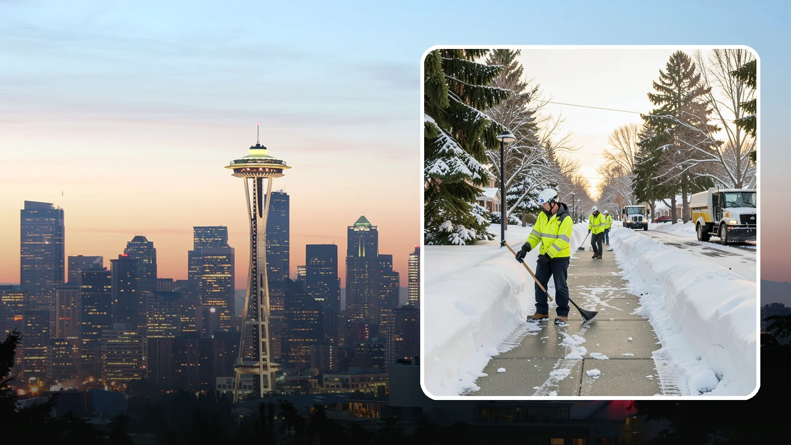 HOA Sidewalk Clearing in Seattle, King County, WA - We clear the shared sidewalk network across HOA communities so every resident has safe passage.