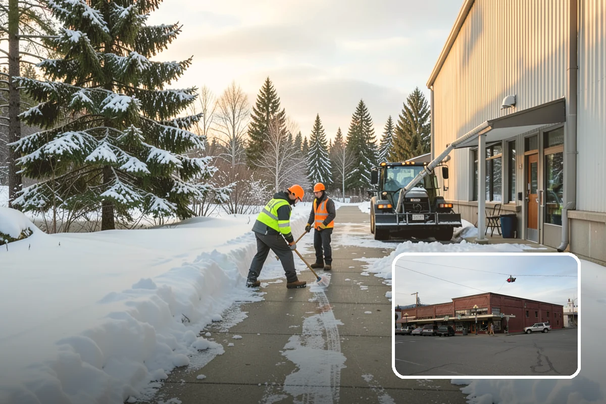 HOA Sidewalk Clearing in Sedro-Woolley, Skagit County, WA - Covers the full community walk network