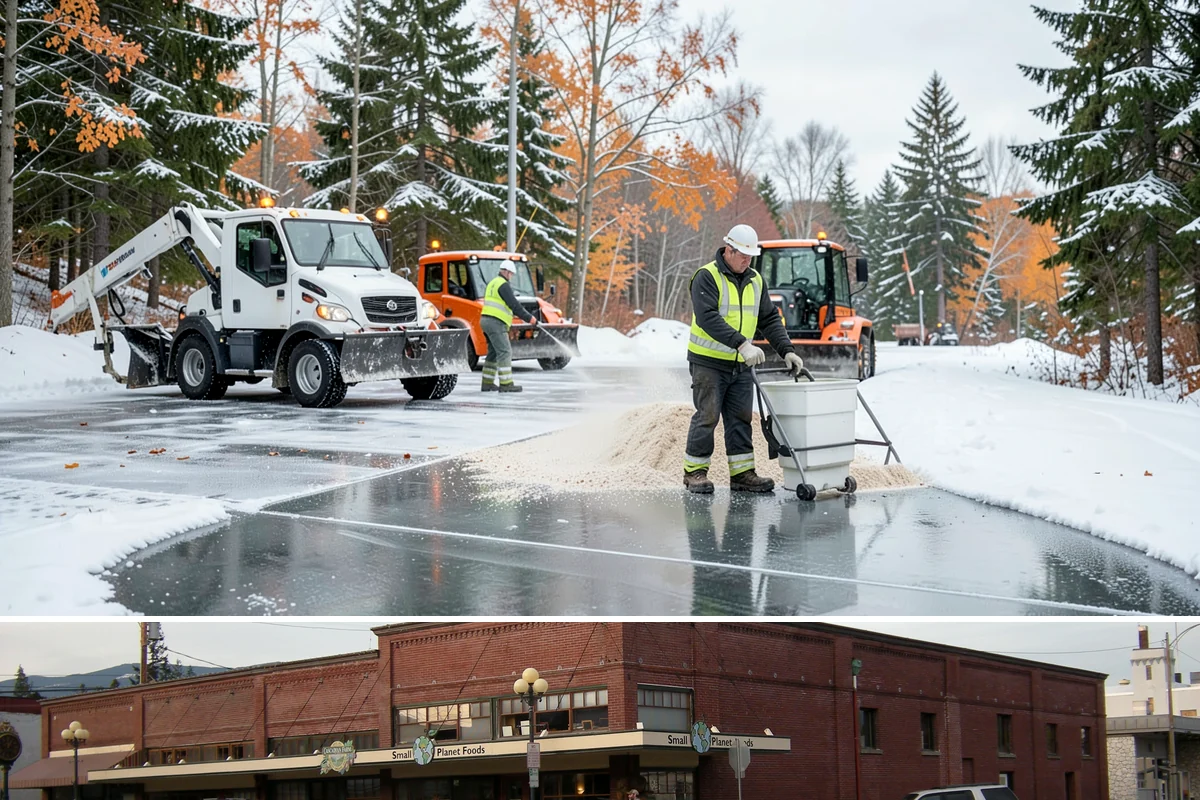 HOA Sidewalk Clearing in Sedro-Woolley, Skagit County, WA - HOA sidewalk clearing runs after each snowfall through the winter season.