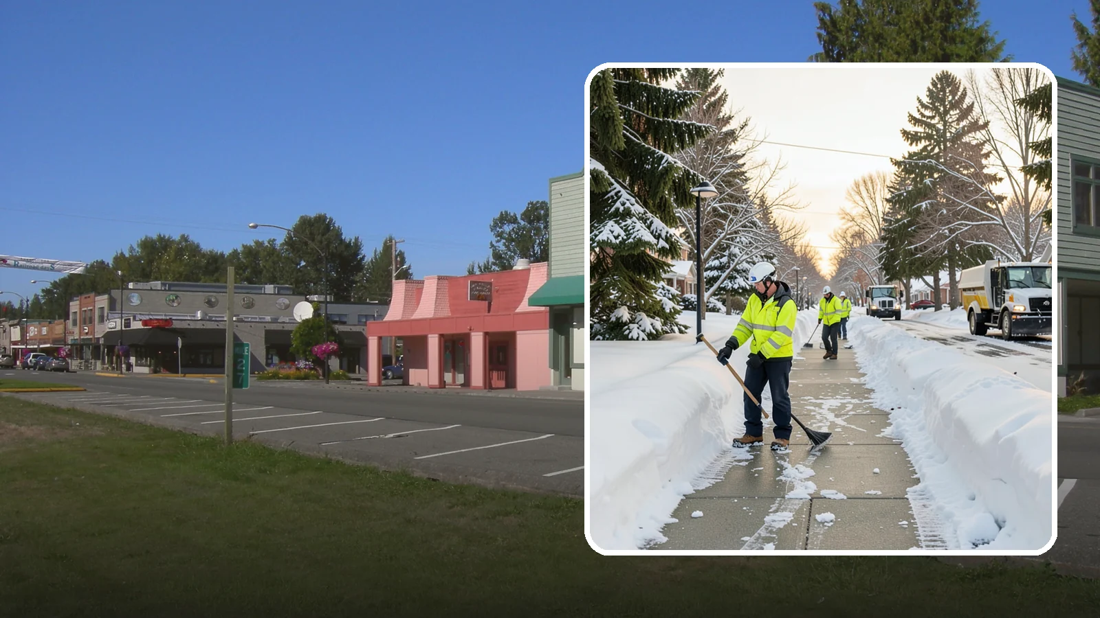 HOA Sidewalk Clearing in Snoqualmie, King County, WA - We clear the shared sidewalk network across HOA communities so every resident has safe passage.