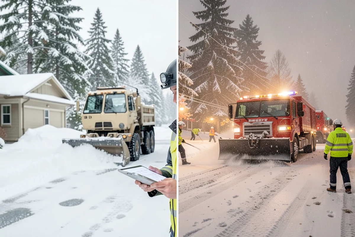 HOA Sidewalk Clearing in Snoqualmie, King County, WA - We map the community's walk network and priorities