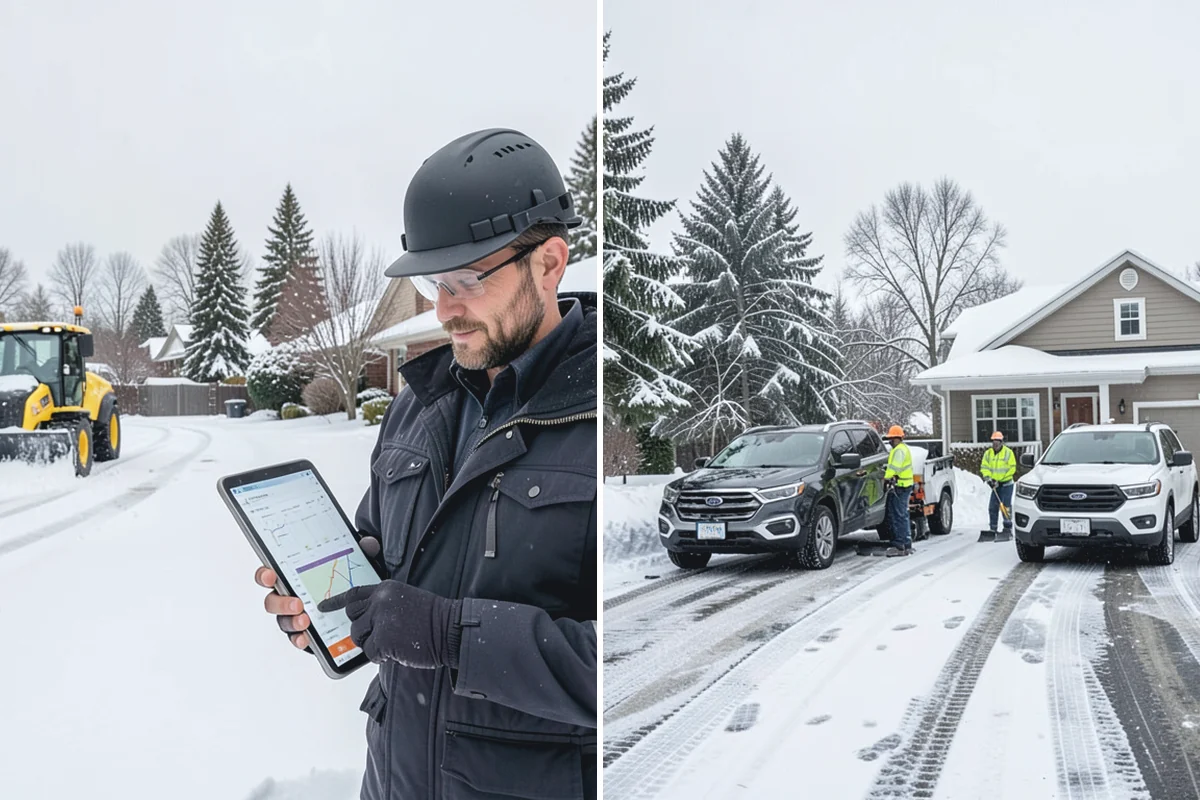 HOA Sidewalk Clearing in South Prairie, Pierce County, WA - We map the community's walk network and priorities