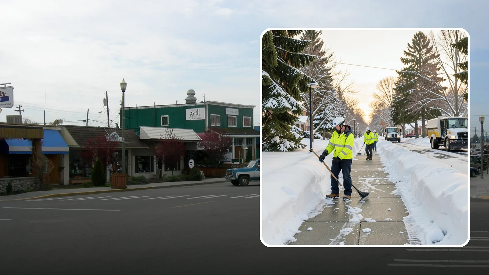HOA Sidewalk Clearing in Stanwood, Snohomish County, WA - We clear the shared sidewalk network across HOA communities so every resident has safe passage.