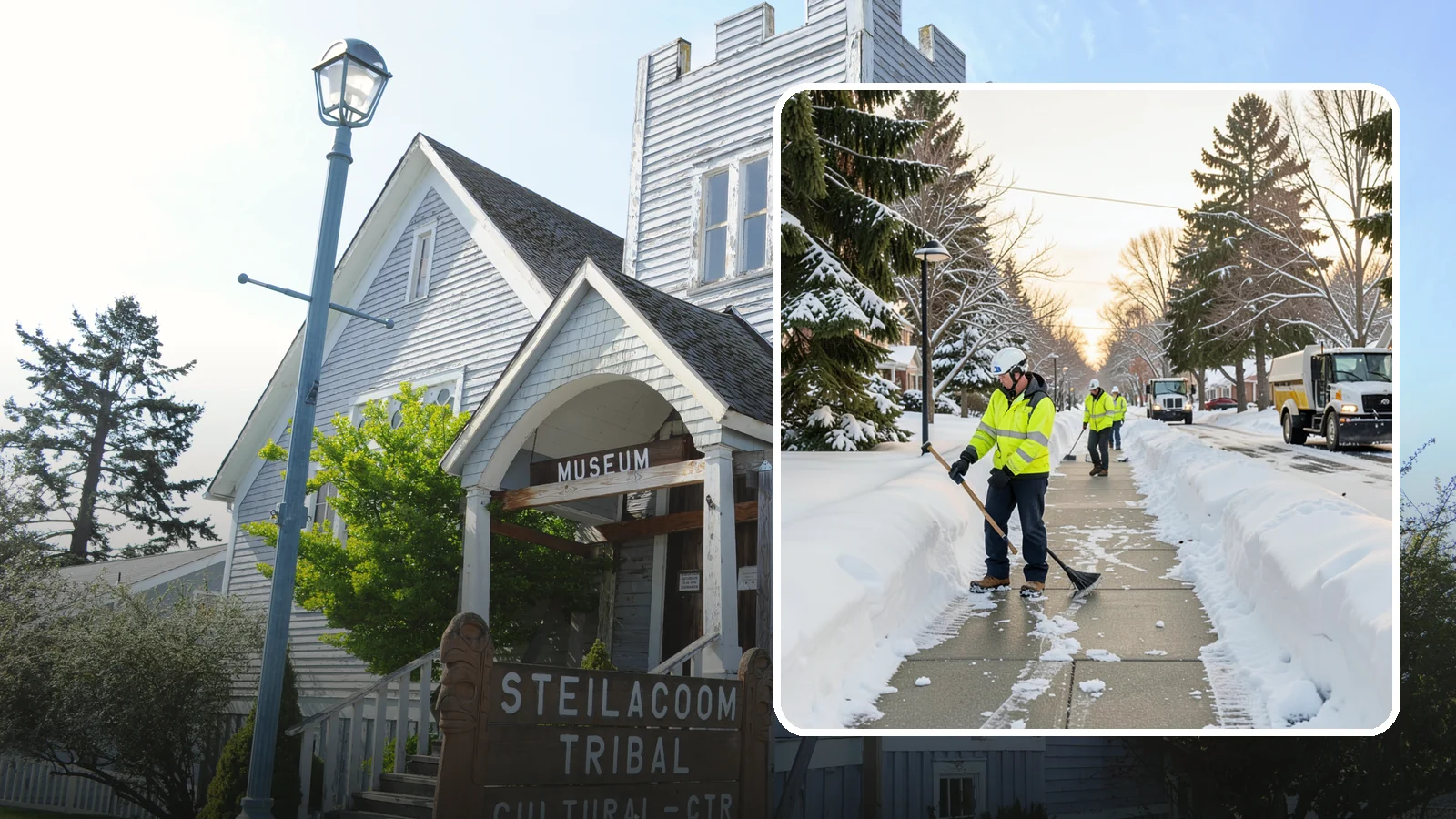 HOA Sidewalk Clearing in Steilacoom, Pierce County, WA - We clear the shared sidewalk network across HOA communities so every resident has safe passage.