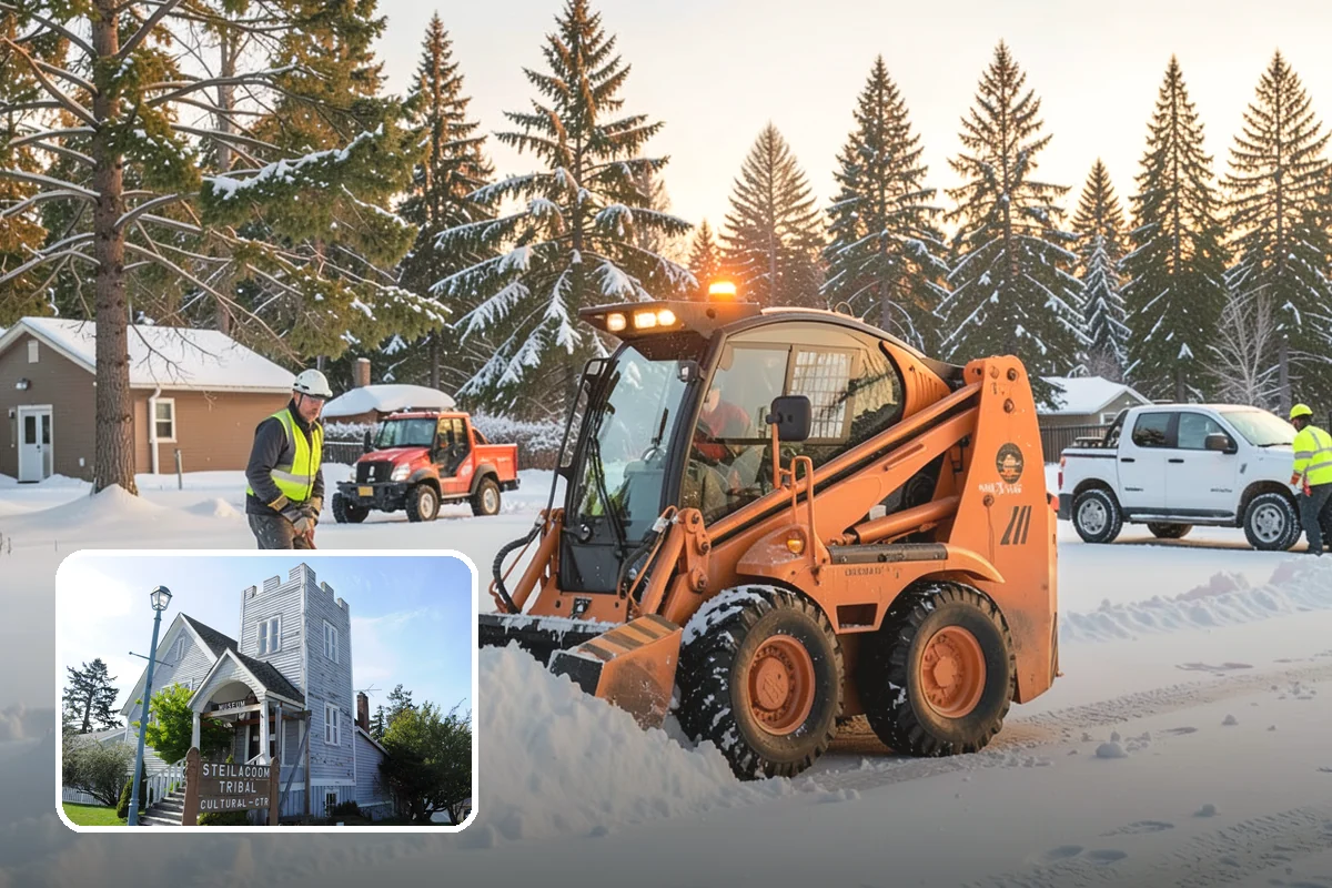 HOA Sidewalk Clearing in Steilacoom, Pierce County, WA - Covers the full community walk network