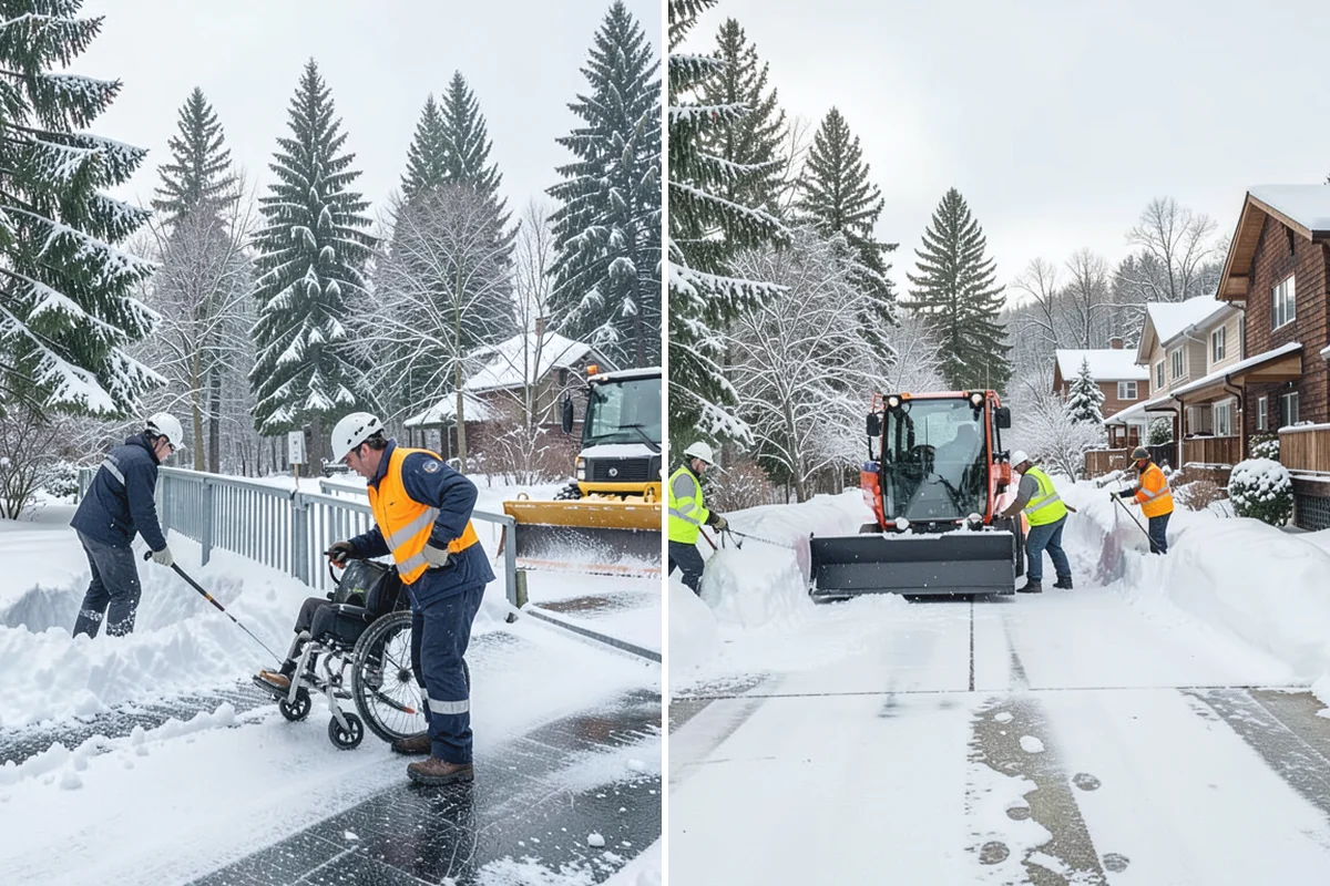 HOA Sidewalk Clearing in Sumner, Pierce County, WA - We map the community's walk network and priorities
