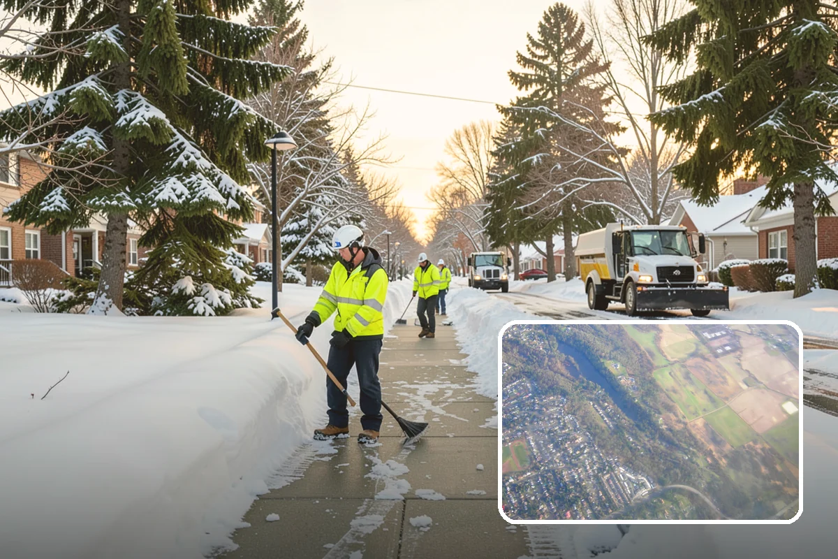 HOA Snow Hauling in Algona, King County, WA - Reclaims guest parking lost to plow piles