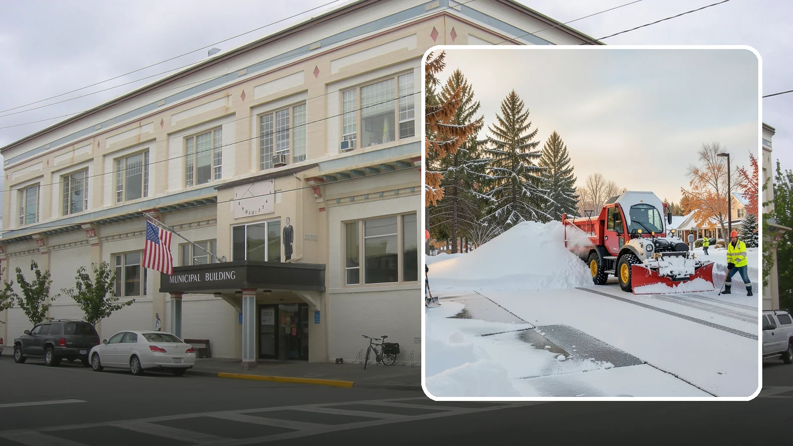 HOA Snow Hauling in Anacortes, Skagit County, WA - We haul snow out of HOA communities when piled accumulation starts blocking parking, drives, and common areas.