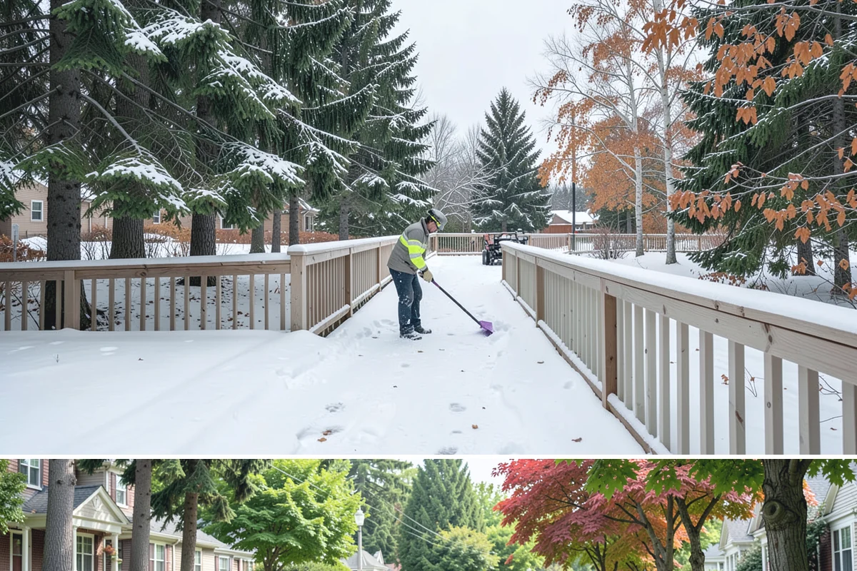 HOA Snow Hauling in Beaux Arts Village, King County, WA - HOA hauling is scheduled after repeated snowfalls fill the common lots or when thaw-refreeze cycles harden the piles into lasting...