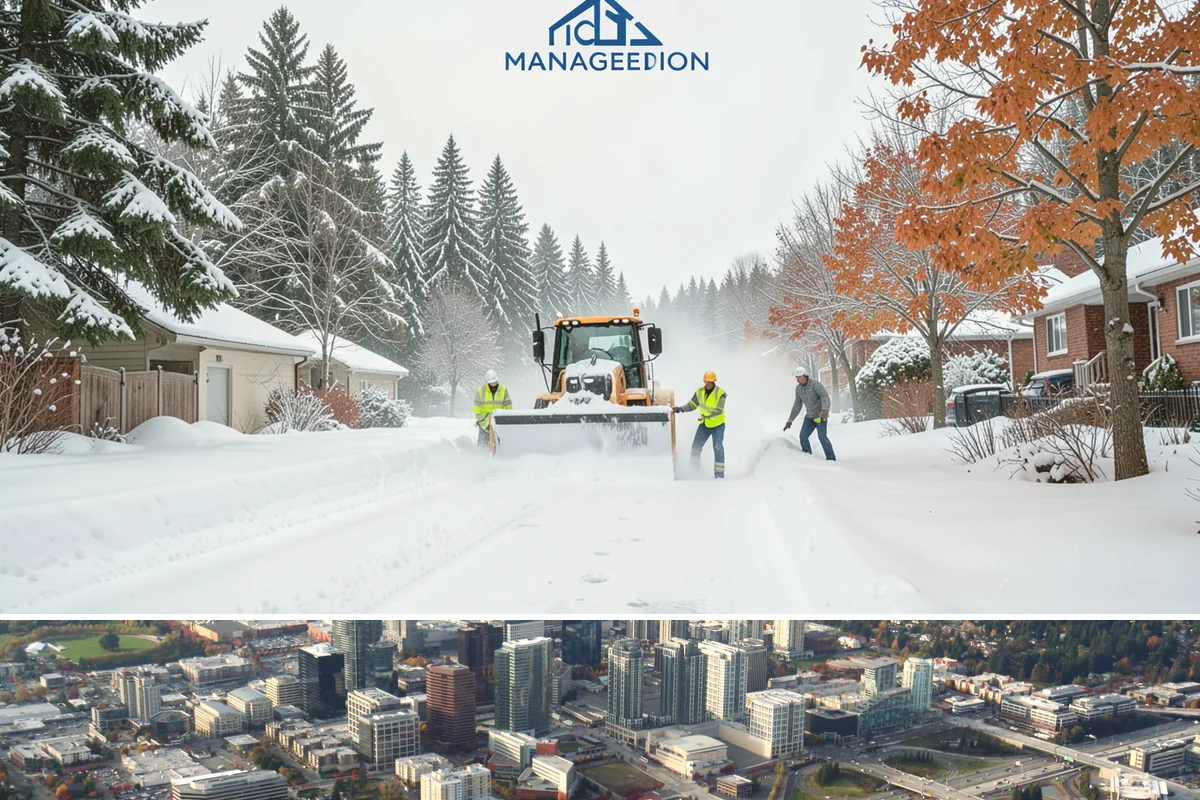 HOA Snow Hauling in Bellevue, King County, WA - HOA hauling is scheduled after repeated snowfalls fill the common lots or when thaw-refreeze cycles harden the piles into lasting...