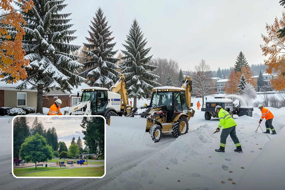 HOA Snow Hauling in Bonney Lake, Pierce County, WA - Reclaims guest parking lost to plow piles