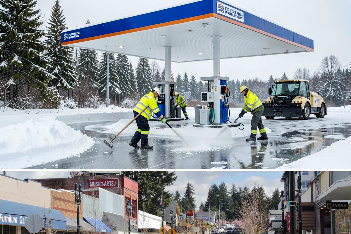 HOA Snow Hauling in Bothell, King County, WA - HOA hauling is scheduled after repeated snowfalls fill the common lots or when thaw-refreeze cycles harden the piles into lasting...