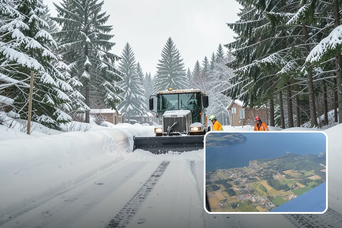 HOA Snow Hauling in Coupeville, Island County, WA - Reclaims guest parking lost to plow piles