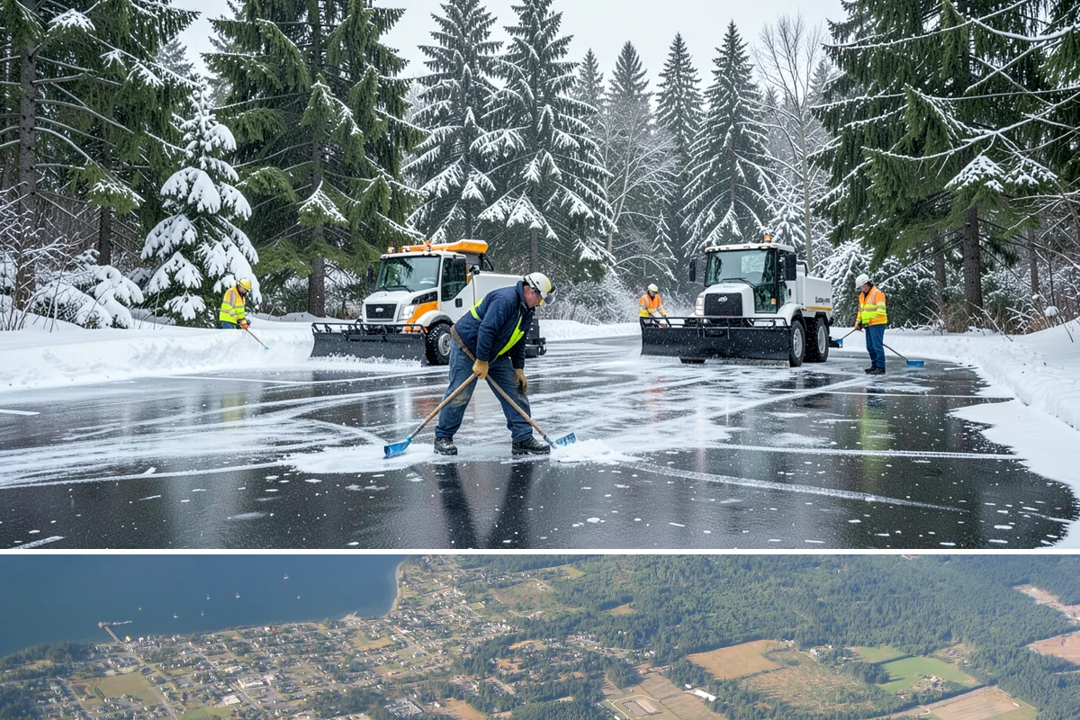 HOA Snow Hauling in Coupeville, Island County, WA - HOA hauling is scheduled after repeated snowfalls fill the common lots or when thaw-refreeze cycles harden the piles into lasting...