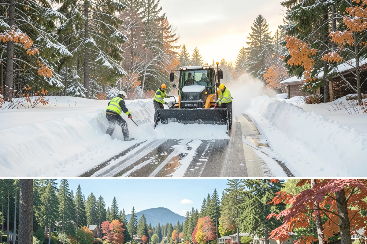 HOA Snow Hauling in Covington, King County, WA - HOA hauling is scheduled after repeated snowfalls fill the common lots or when thaw-refreeze cycles harden the piles into lasting...