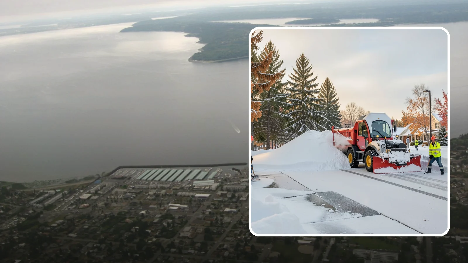 HOA Snow Hauling in Des Moines, King County, WA - We haul snow out of HOA communities when piled accumulation starts blocking parking, drives, and common areas.