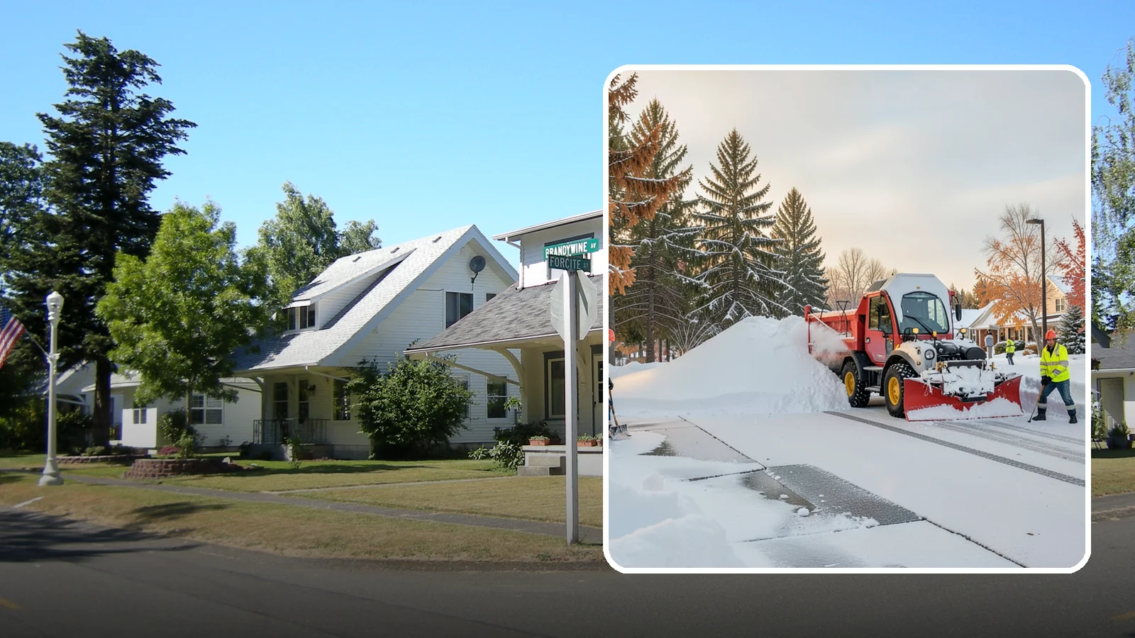 HOA Snow Hauling in DuPont, Pierce County, WA - We haul snow out of HOA communities when piled accumulation starts blocking parking, drives, and common areas.