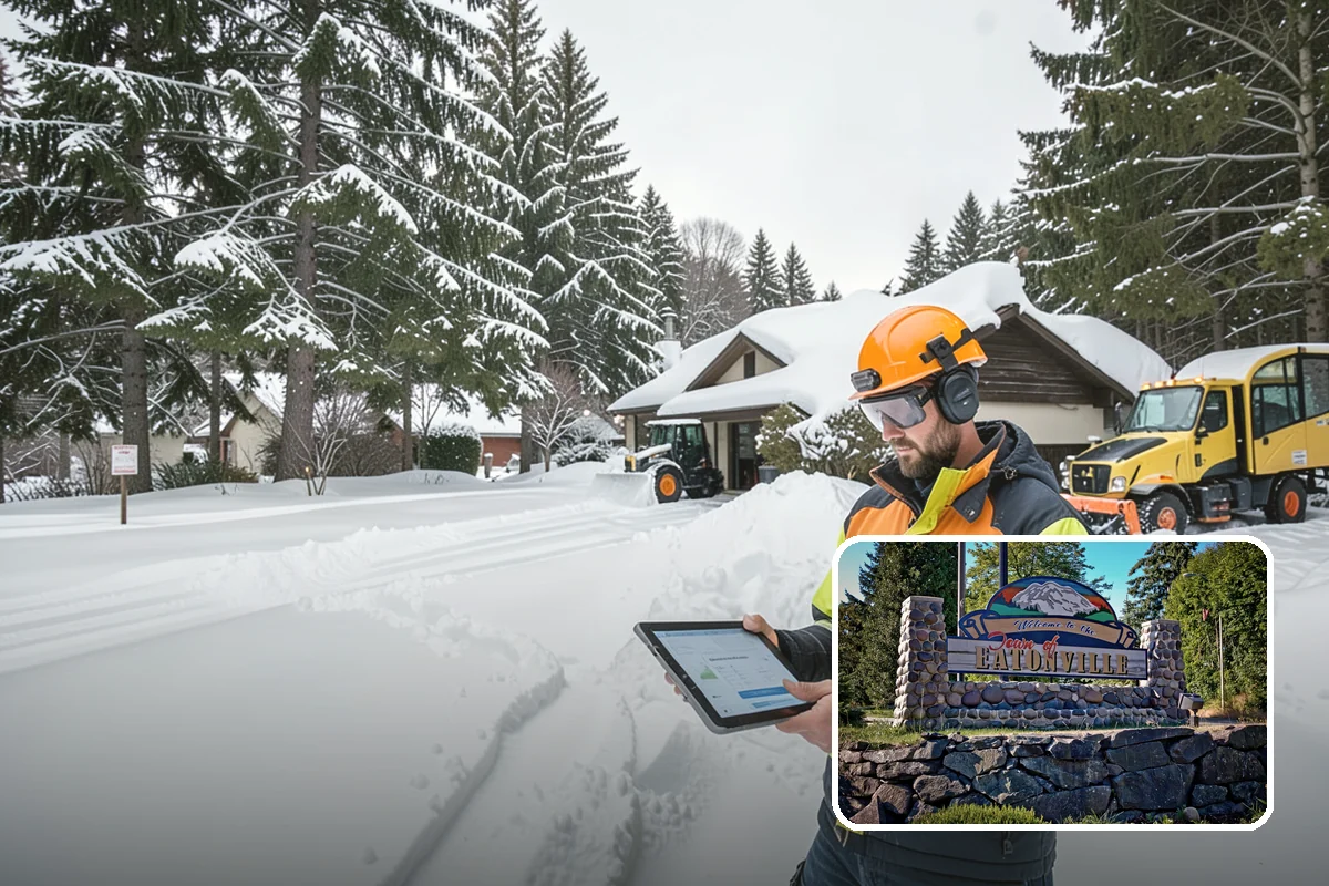 HOA Snow Hauling in Eatonville, Pierce County, WA - Reclaims guest parking lost to plow piles