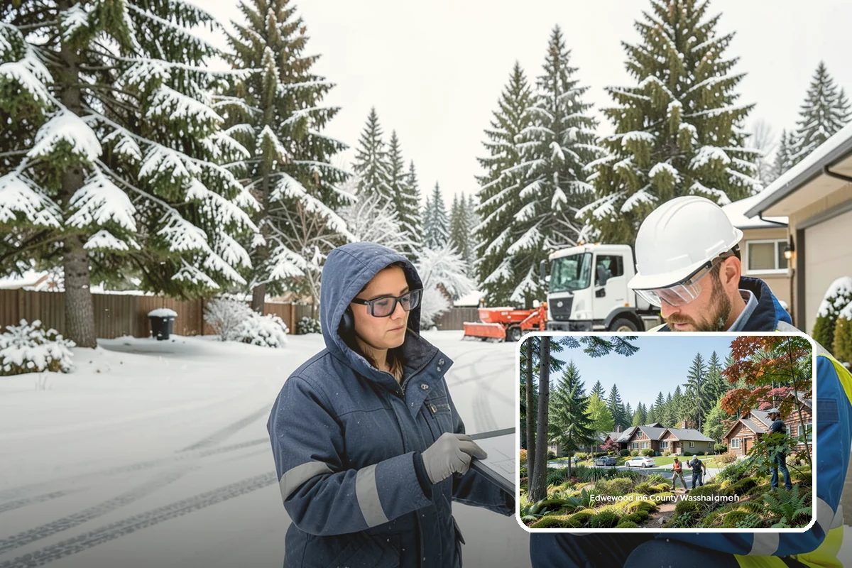 HOA Snow Hauling in Edgewood, Pierce County, WA - Reclaims guest parking lost to plow piles