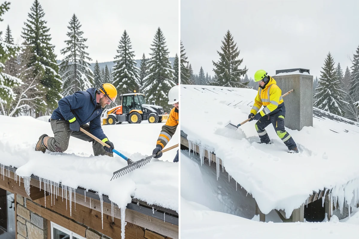 HOA Snow Hauling in Edgewood, Pierce County, WA - We review pile locations and blocked areas with the board